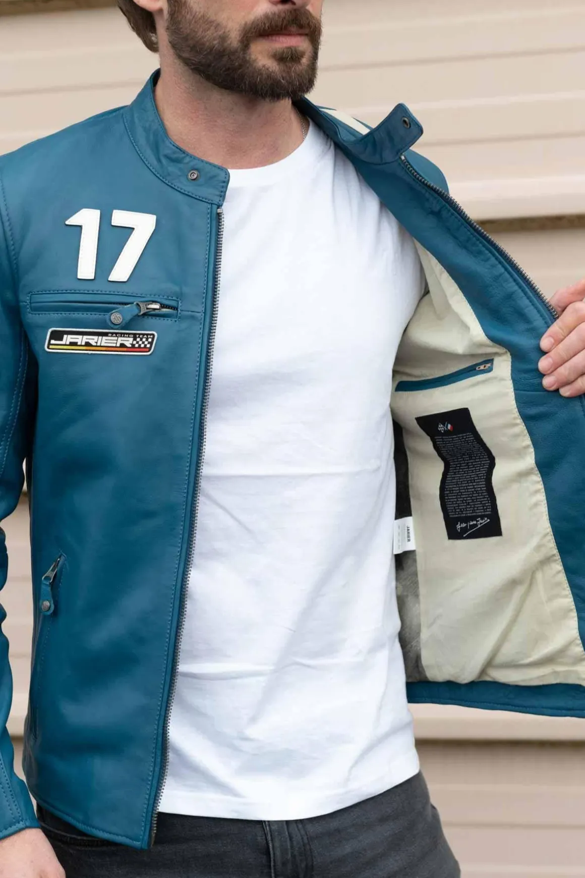 Blouson Homme Classic Legend Motors Jarier Ocean Blue