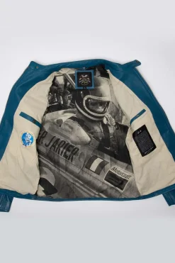 Blouson Homme Classic Legend Motors Jarier Ocean Blue