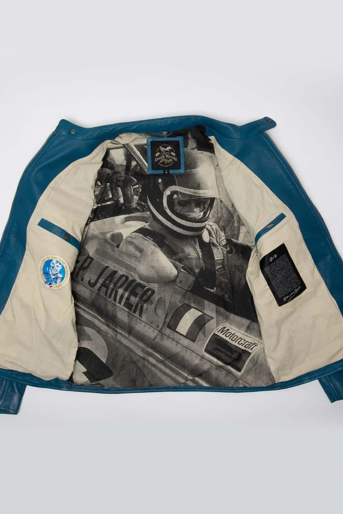 Blouson Homme Classic Legend Motors Jarier Ocean Blue