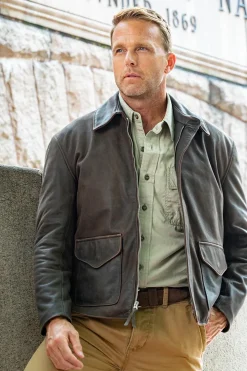 Blouson Homme Cockpit Usa Z21A017 Brown