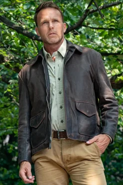 Blouson Homme Cockpit Usa Z21A017 Brown