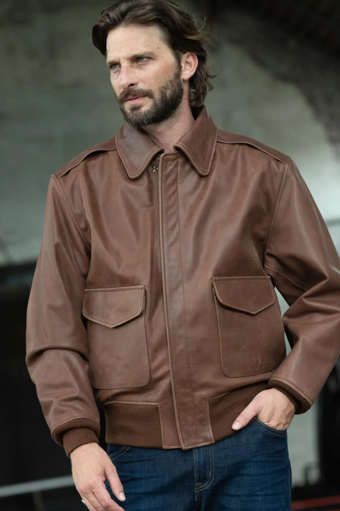 Blouson Homme Cooper Original Russet Antique Cowhide A-2