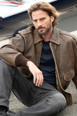 Blouson Homme Cooper Original 50 Mission Wwii Sheepskin A-2