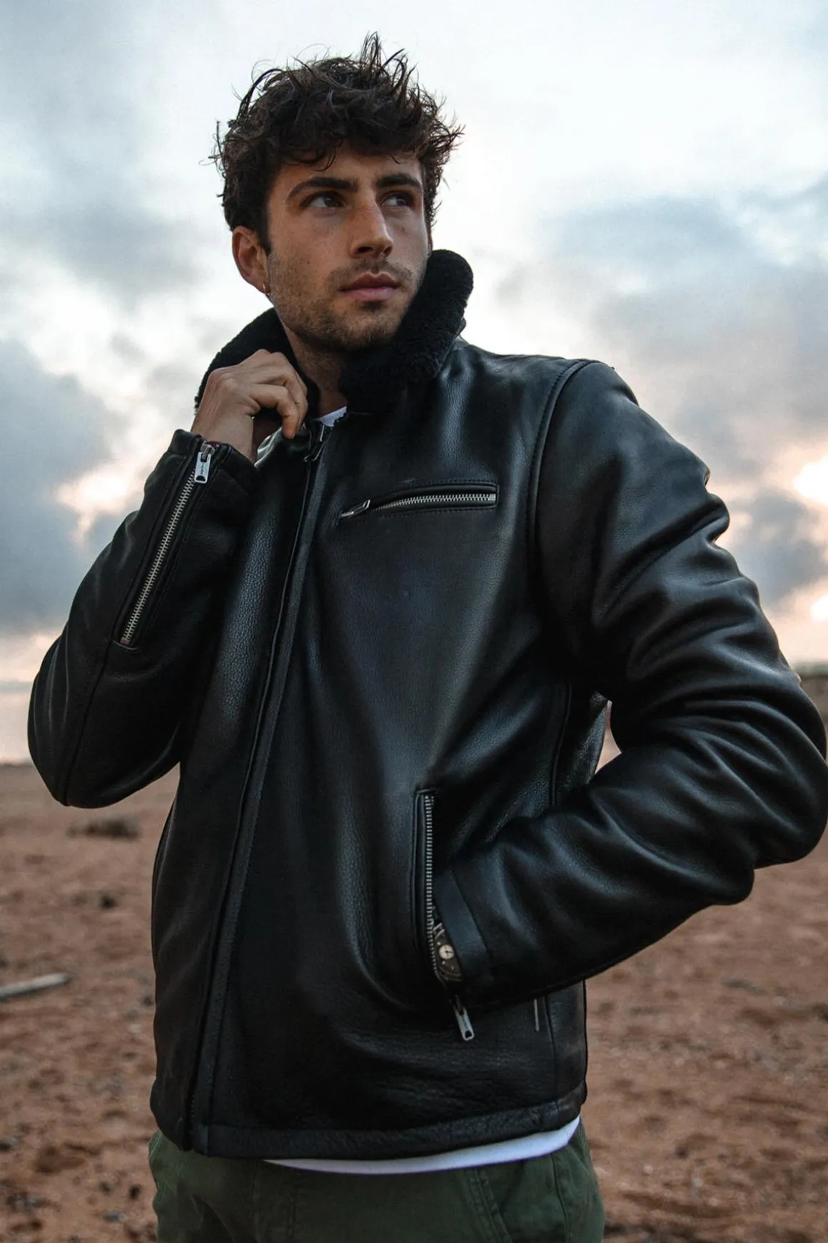 Blouson Homme Daytona Asphalt Cow Malibu Black