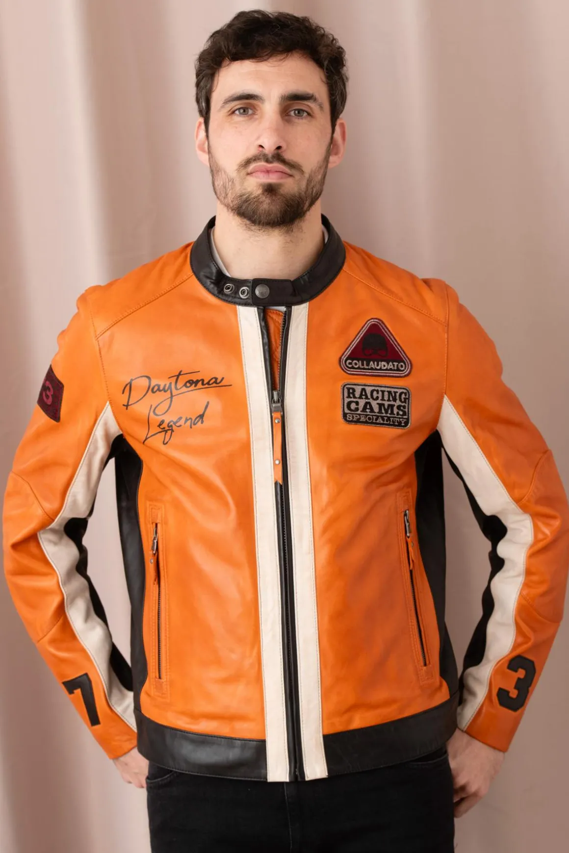 Blouson Homme Daytona Boller Sheep Atlas Veg Burnt Orange