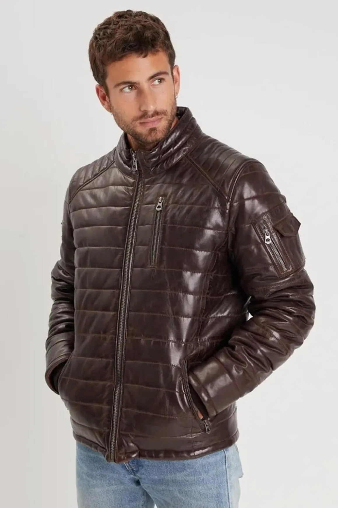 Blouson Homme Daytona Britten Sheep Elegant Reddish Brown