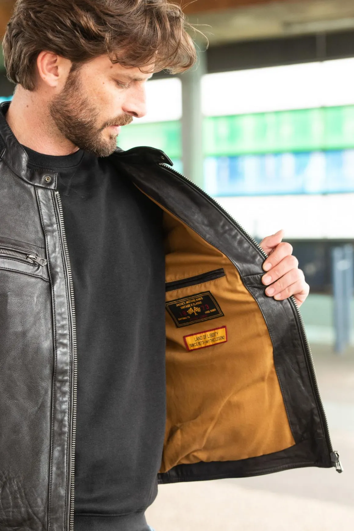 Blouson Homme Daytona Collins Lamb Paolo Black