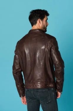 Blouson Homme Daytona Dustin Sheep Tiger Wine Brown