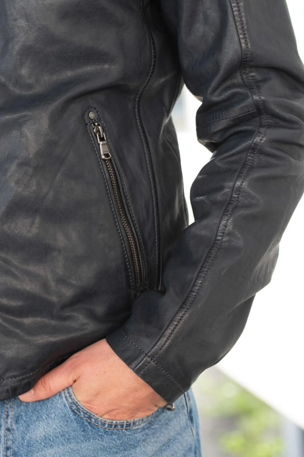 Blouson Homme Daytona Gafino Lamb Vita Navy Blue