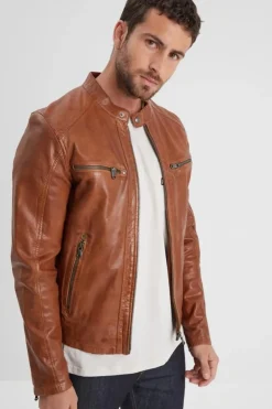 Blouson Homme Daytona Gafino Lamb Vita Cognac