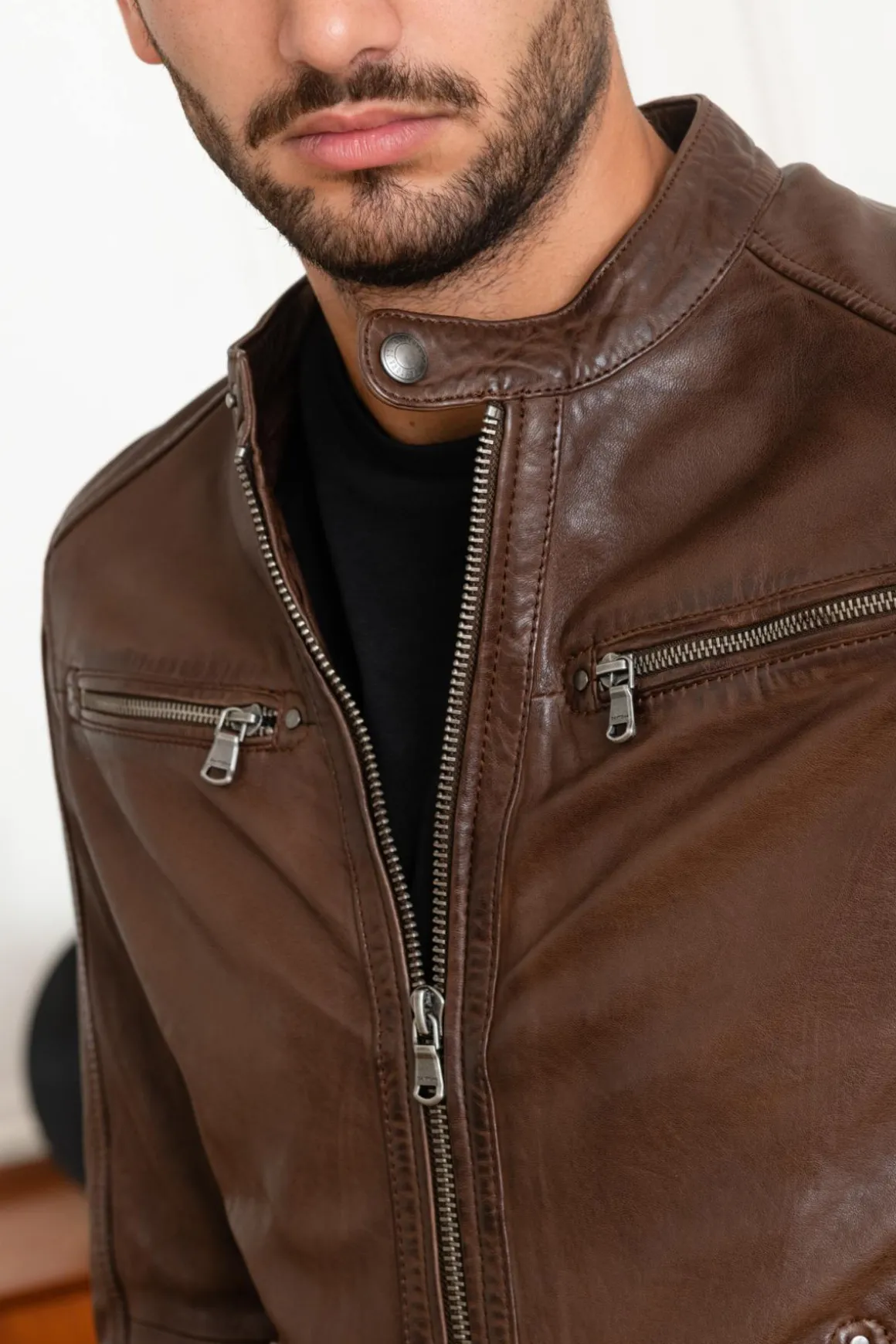 Blouson Homme Daytona Gafino Lamb Vita Bison
