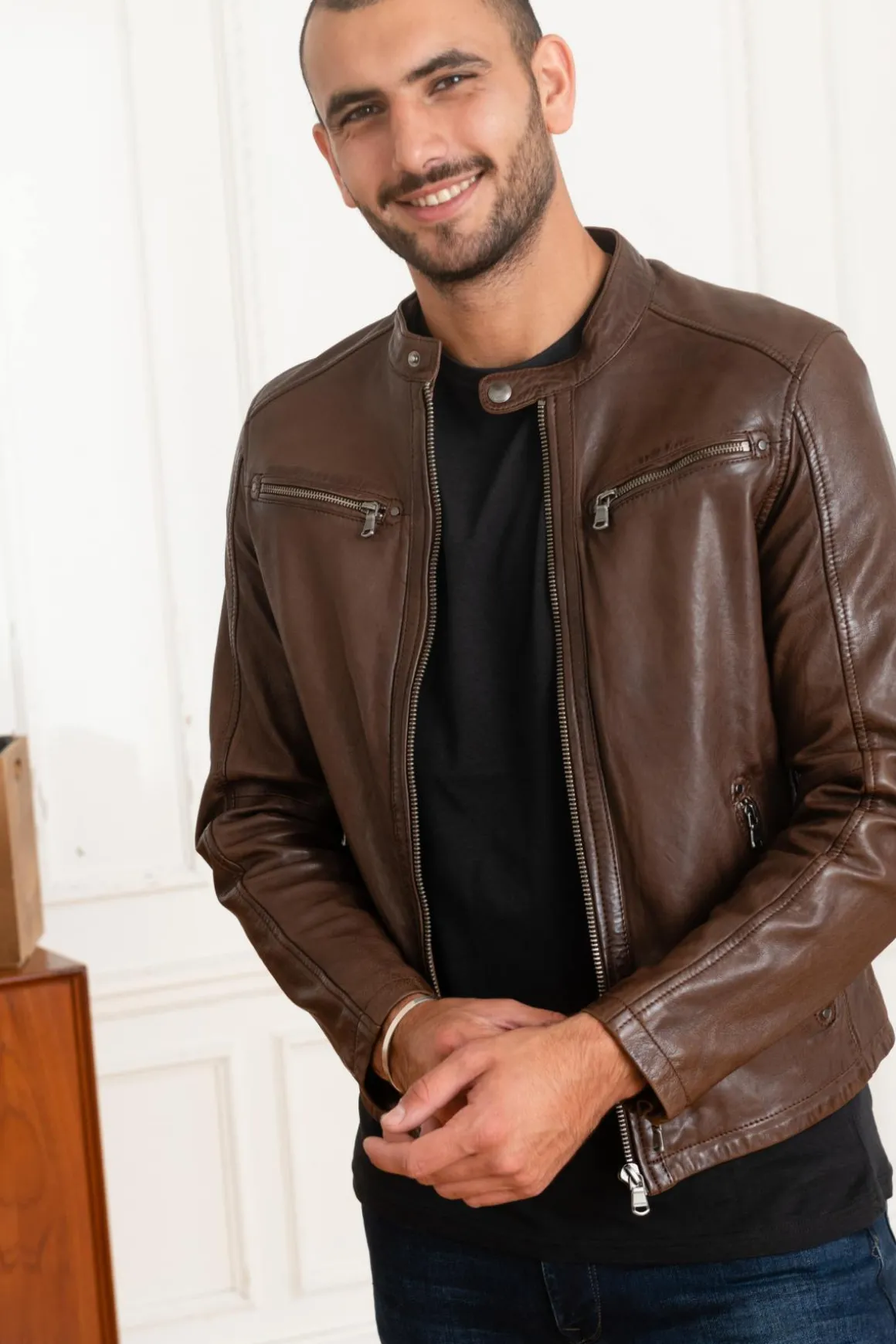 Blouson Homme Daytona Gafino Lamb Vita Bison