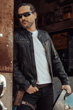Blouson Homme Daytona Gafino Lamb Vita Black