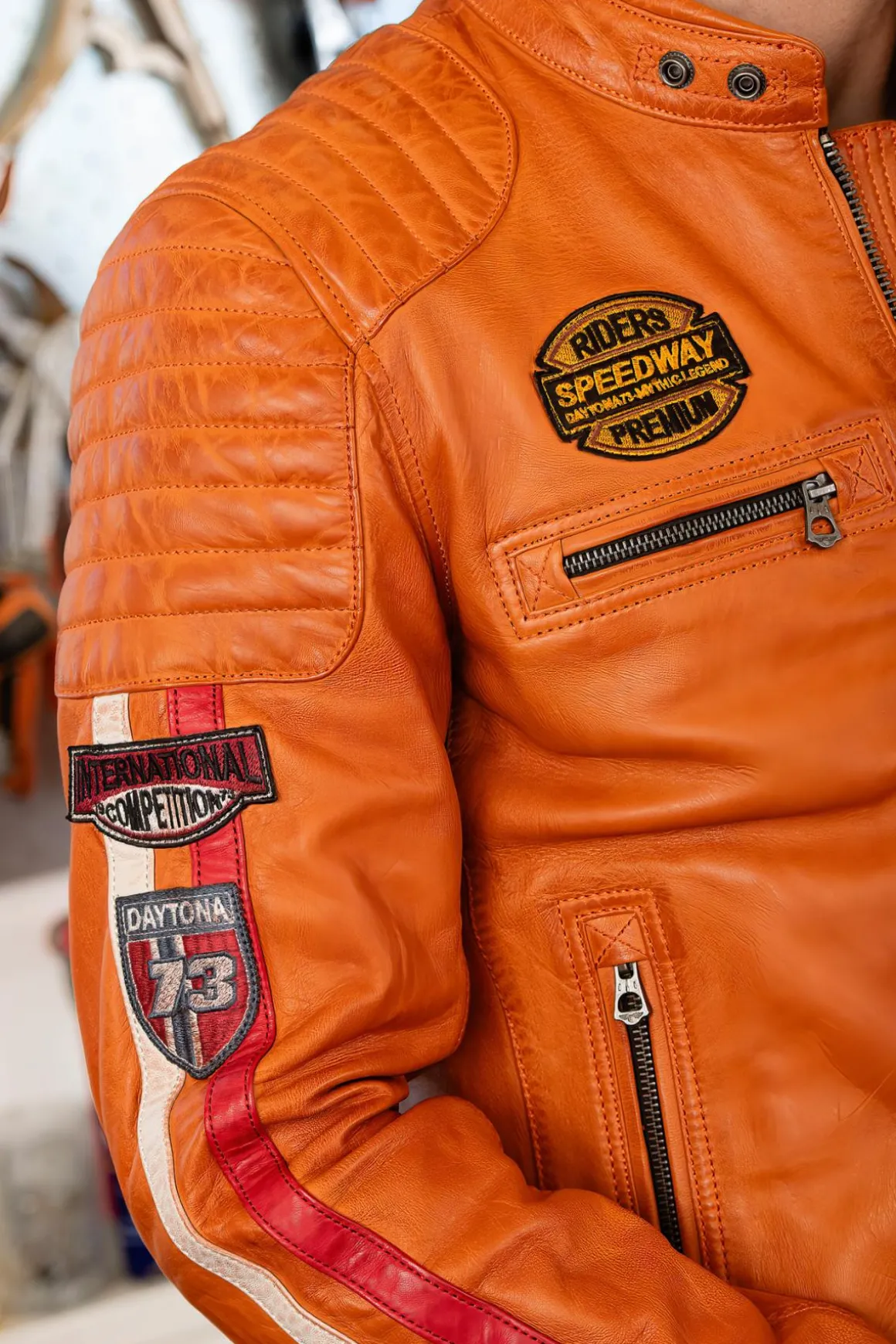 Blouson Homme Daytona Gasly Sheep Atlas Veg Burnt Orange