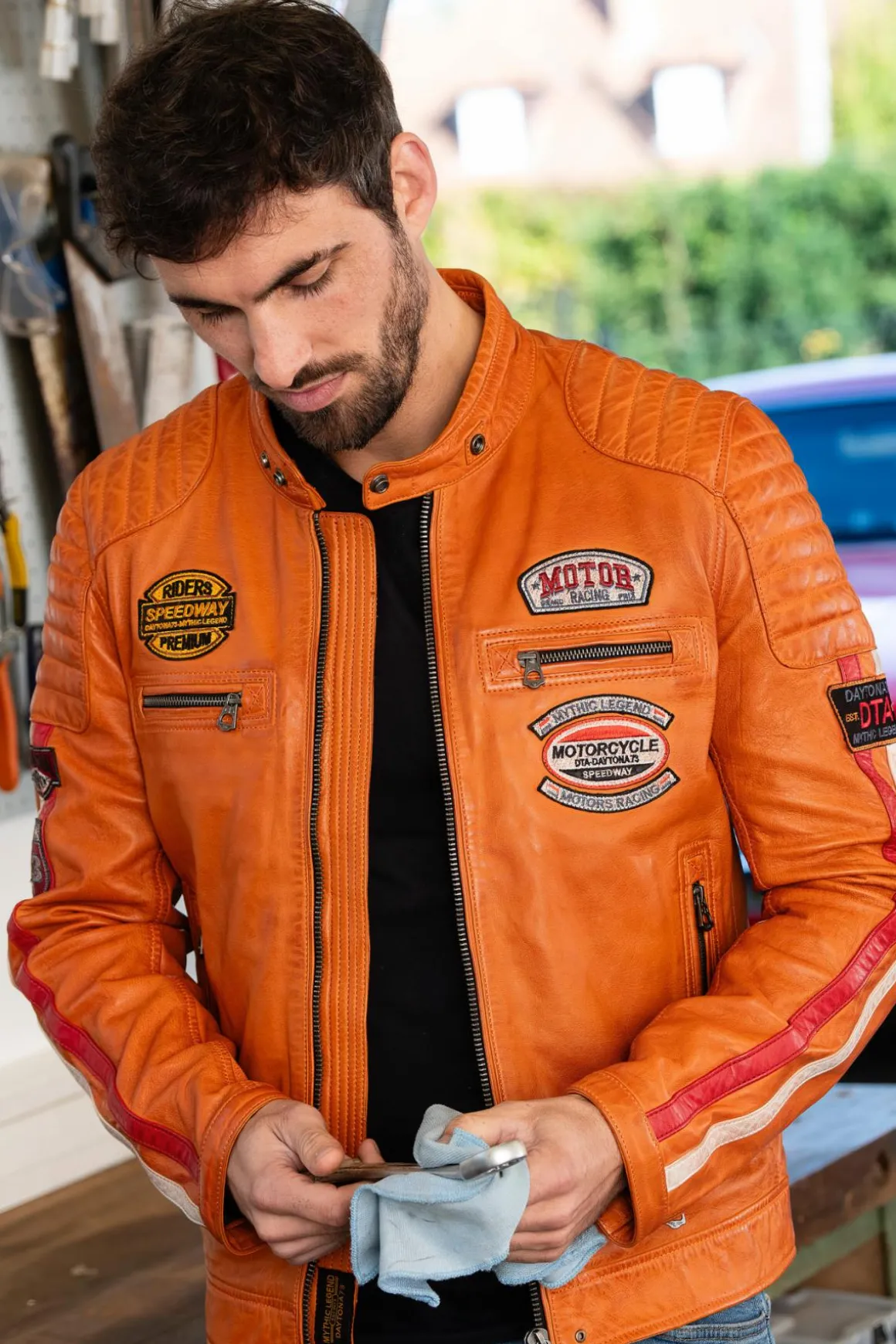Blouson Homme Daytona Gasly Sheep Atlas Veg Burnt Orange