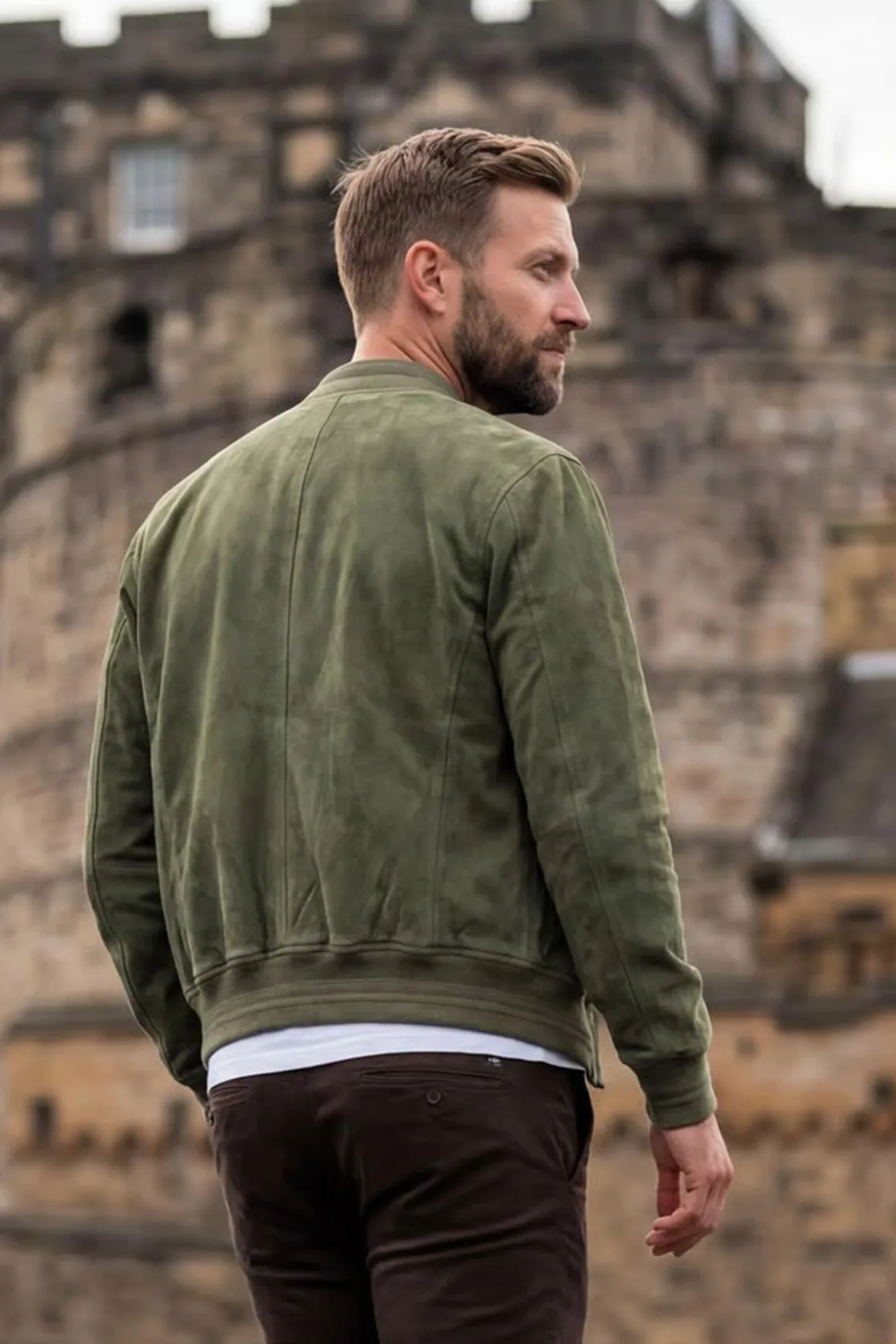 Blouson Homme Daytona Gila Goat Suede Kelp