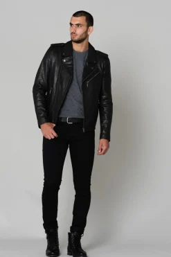 Blouson Homme Daytona Golberg Lamb Paolo Black