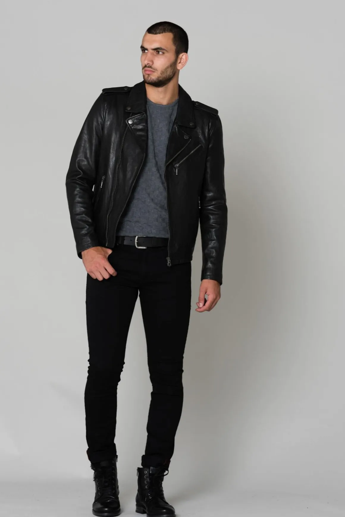 Blouson Homme Daytona Golberg Lamb Paolo Black
