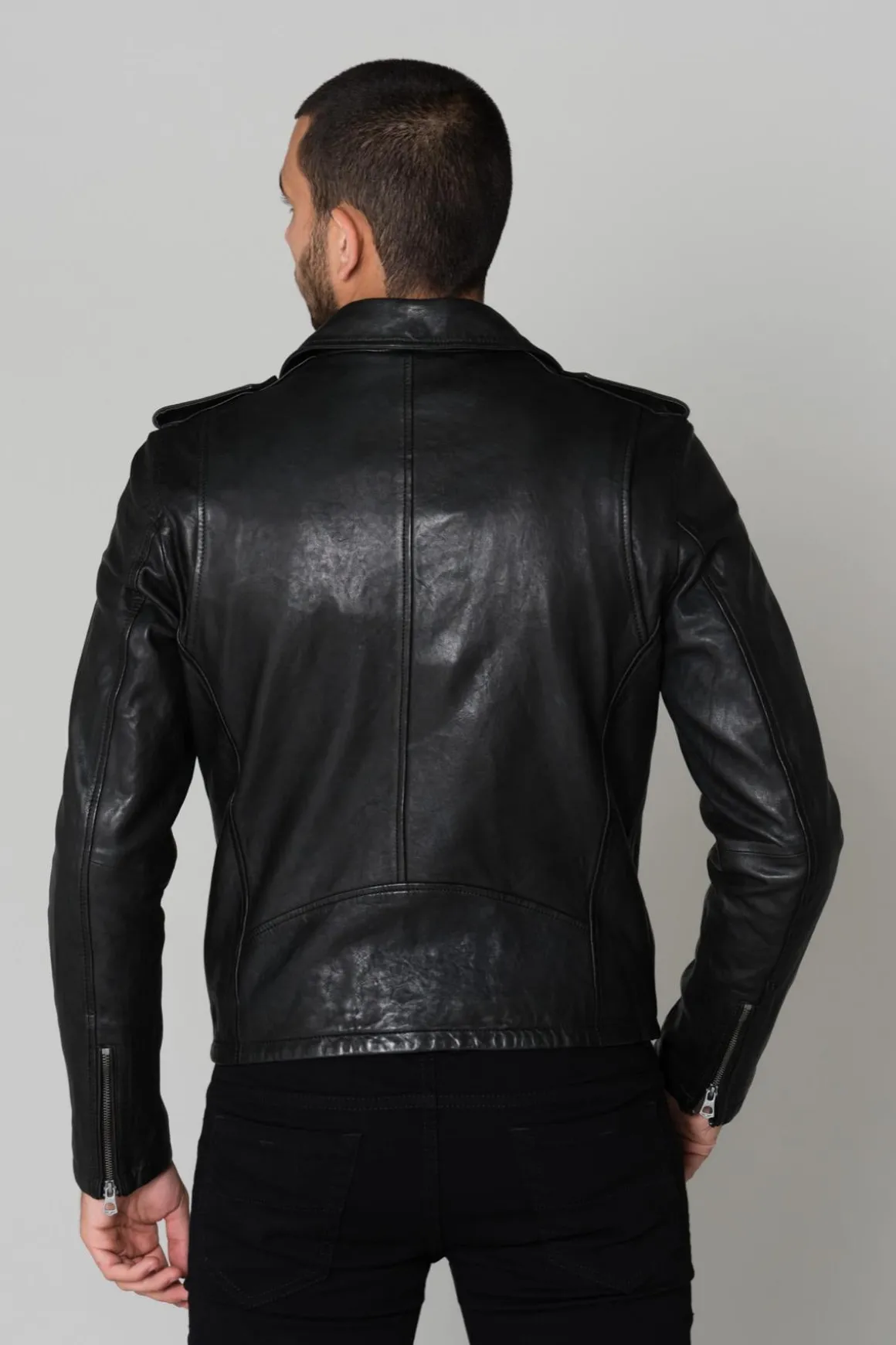 Blouson Homme Daytona Golberg Lamb Paolo Black