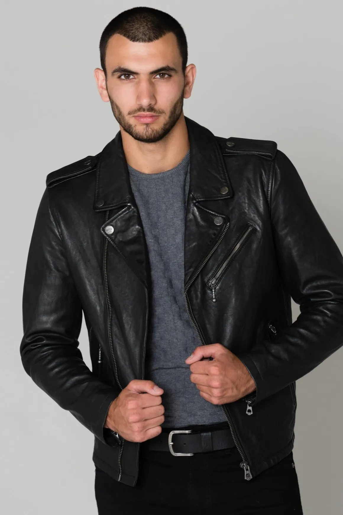 Blouson Homme Daytona Golberg Lamb Paolo Black
