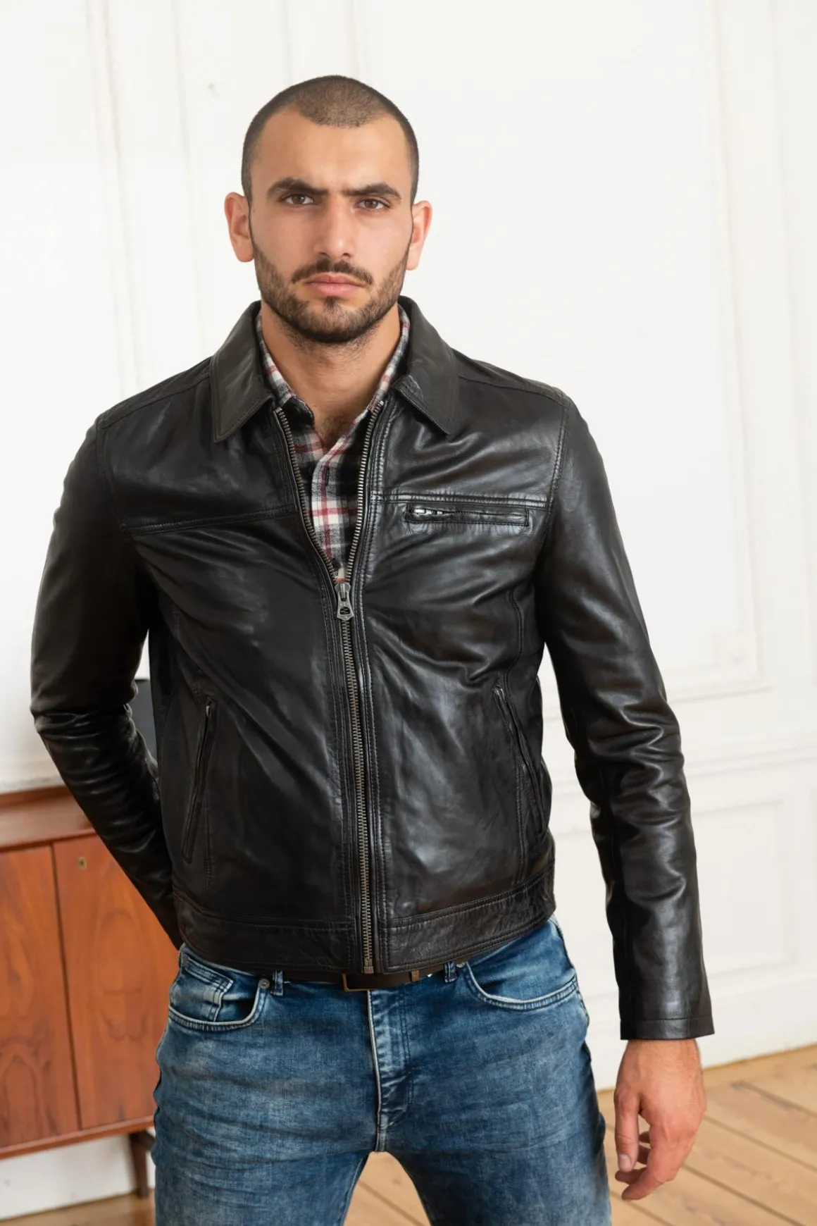 Blouson Homme Daytona Major Sheep Tiger Black