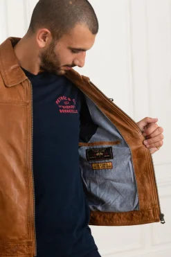 Blouson Homme Daytona Major Sheep Tiger Cognac