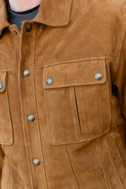 Blouson Homme Daytona Maripula Goat Suede Cognac