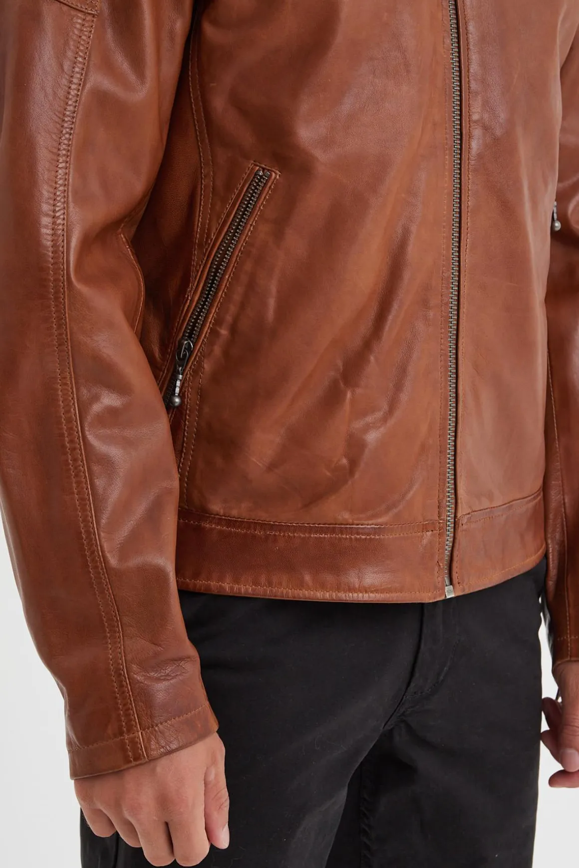 Blouson Homme Daytona Mick Sheep Tiger Cognac