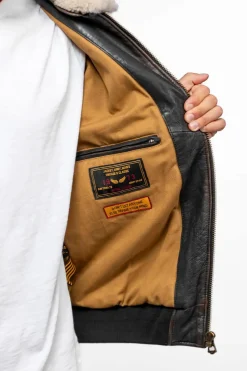 Blouson Homme Daytona Mock Lamb Ermis Black