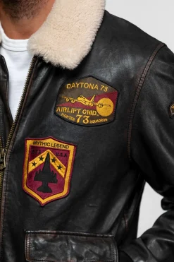Blouson Homme Daytona Mock Lamb Ermis Black