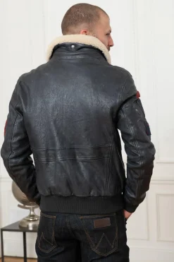 Blouson Homme Daytona Mythic + Fur Sheep Petrol Navy Blue