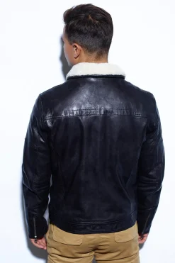 Blouson Homme Daytona Nentley Fake Fur Lamb Paolo Black