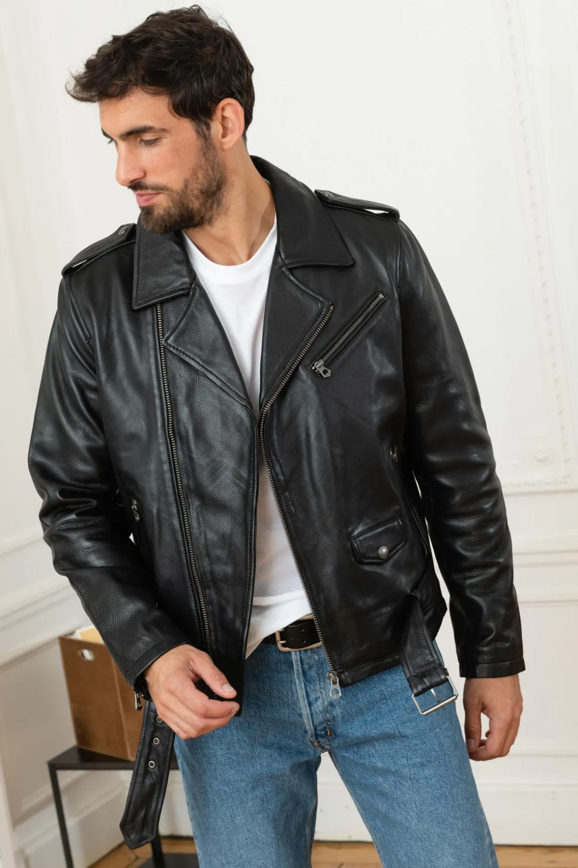 Blouson Homme Daytona Rick Cow Air Milled Black