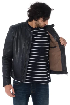 Blouson Homme Daytona Starget Lamb Paolo Midnight Blue