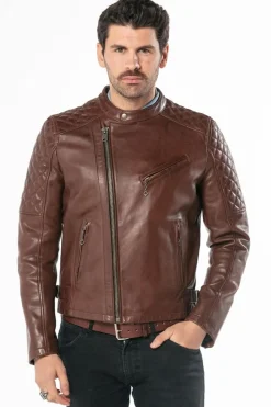Blouson Homme Daytona Truckston Cow Veg Dark Cognac