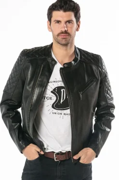 Blouson Homme Daytona Truckston Cow Veg Black