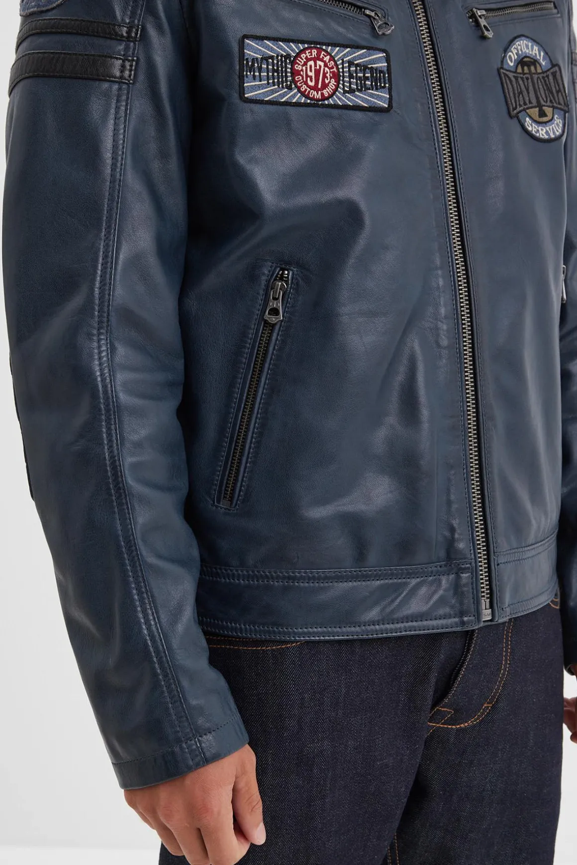 Blouson Homme Daytona Walkor Sheep Atlas Veg Short Blue