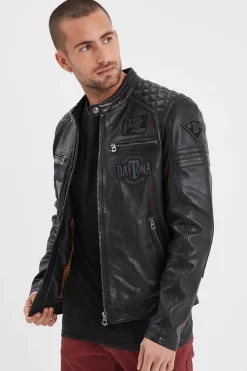 Blouson Homme Daytona Walkor Sheep Atlas Veg Black/Black