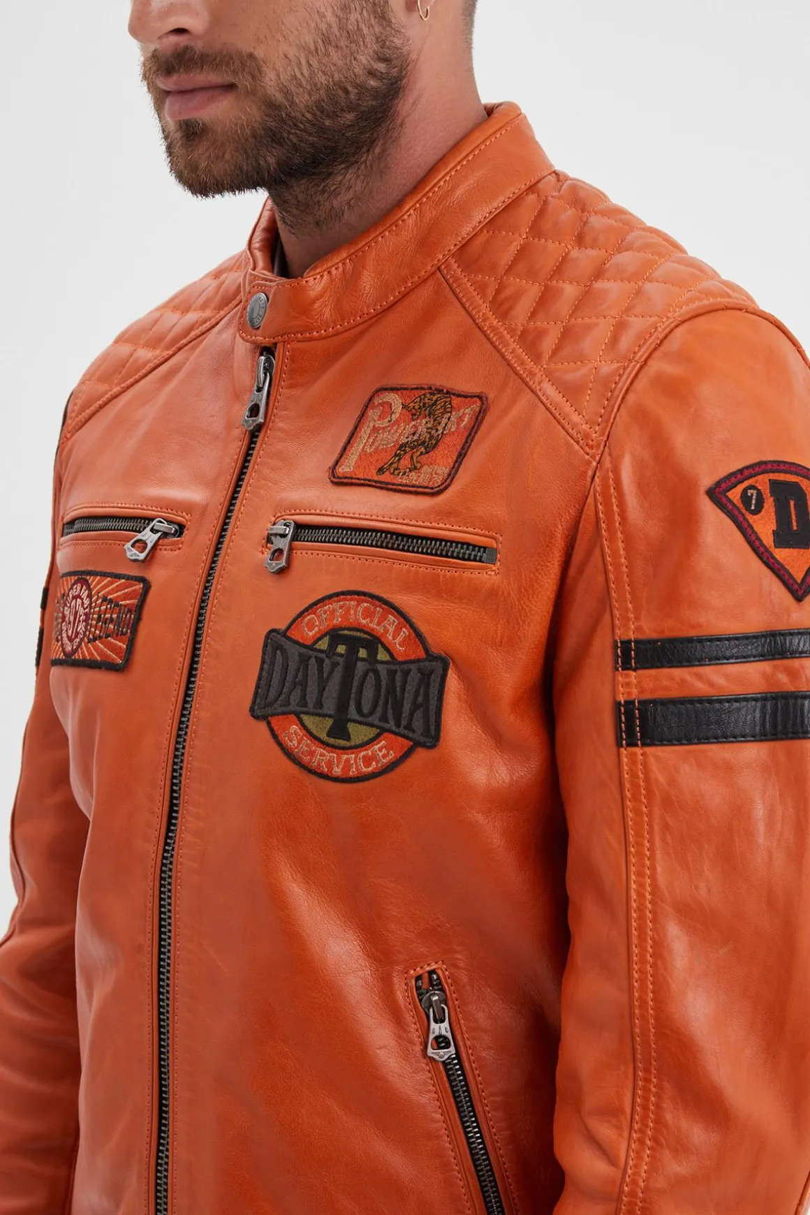Blouson Homme Daytona Walkor Sheep Atlas Veg Burnt Orange