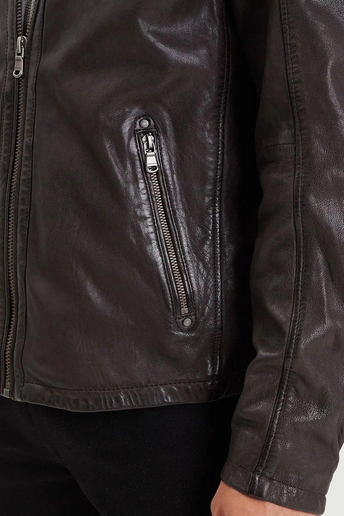 Blouson Homme Daytona Winston Hood Lamb Vita R.brown