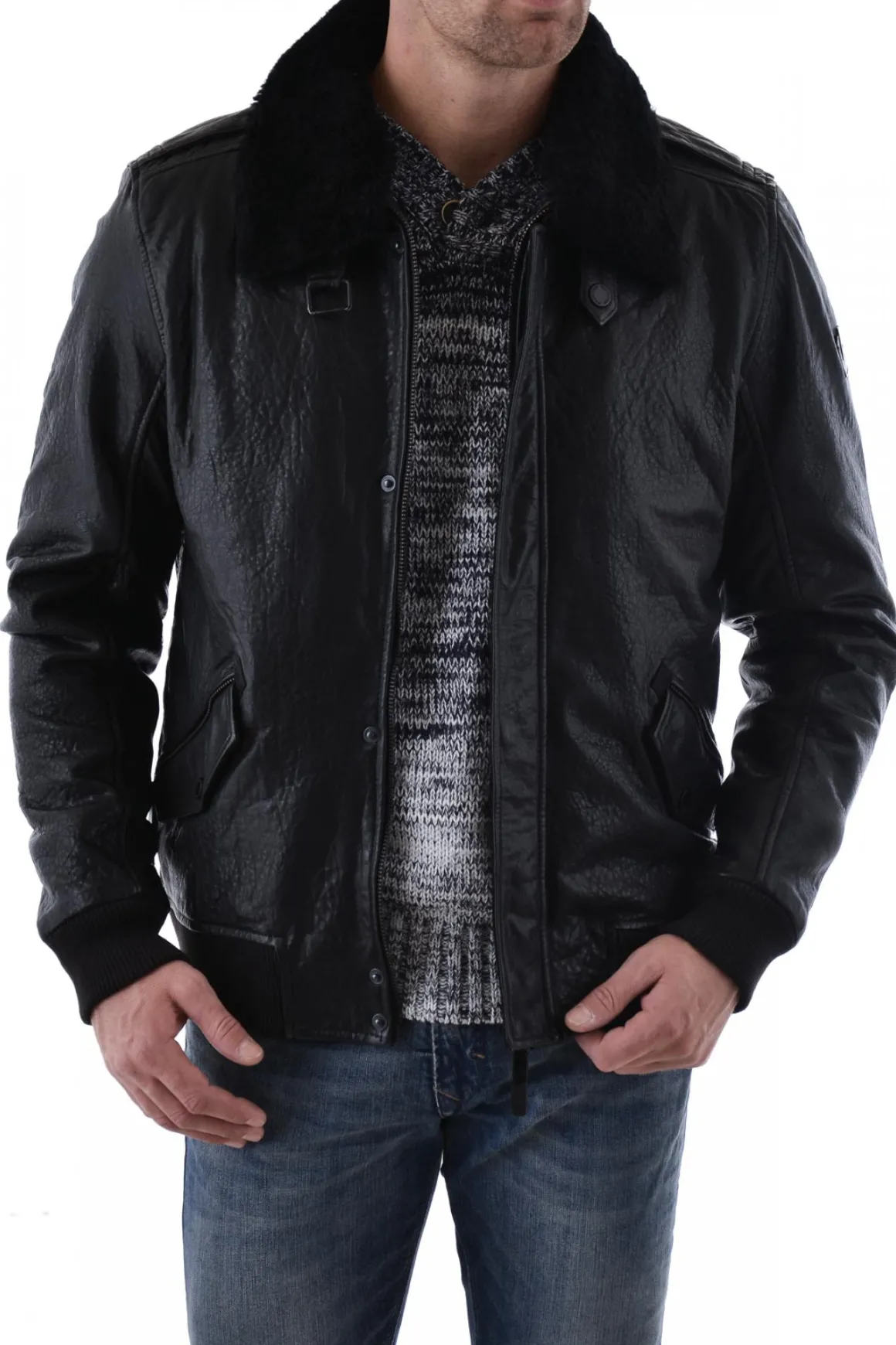 Blouson Homme Gipsy Leo Nslbv W Black