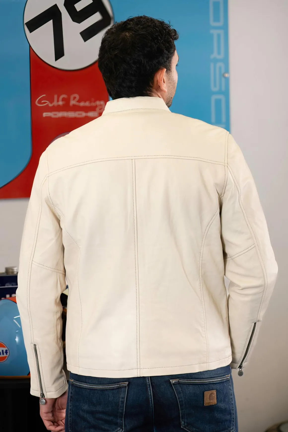 Blouson Homme Gulf Roadmaster Jacket Light Beige
