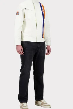 Blouson Homme Gulf Veste Jam03-003 Cream White