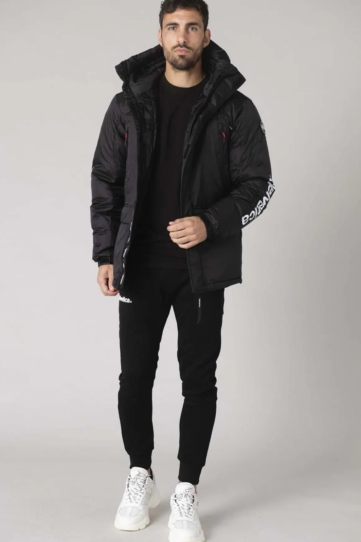 Blouson Homme Helvetica Mountain Pioneers Alaska2 Black