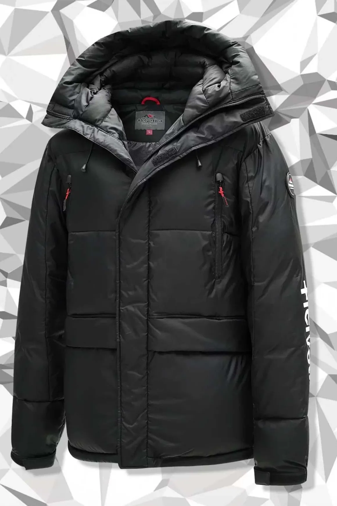 Blouson Homme Helvetica Mountain Pioneers Alaska2 Black