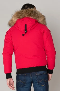 Blouson Homme Helvetica Mountain Pioneers Anchorage Men Raccoon Ed Red