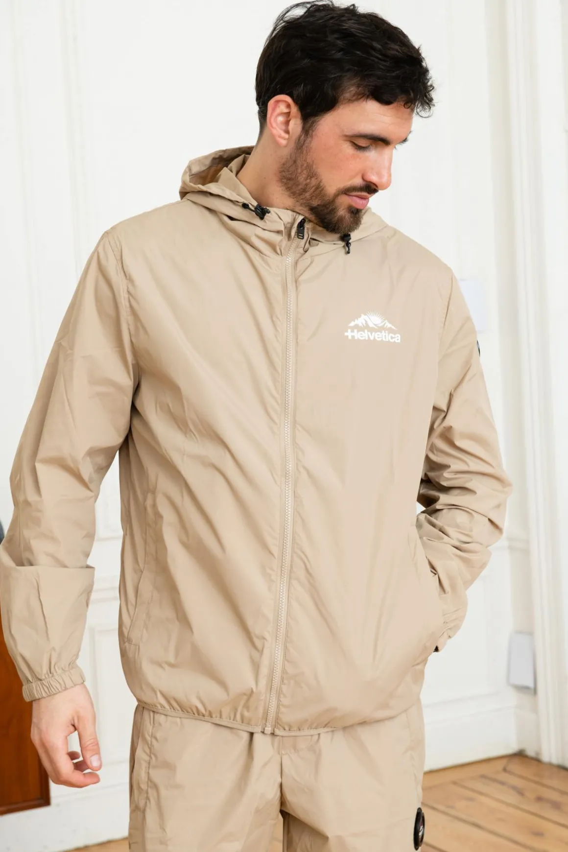 Blouson Homme Helvetica Mountain Pioneers Blum Beige