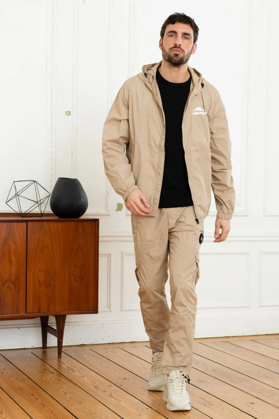 Blouson Homme Helvetica Mountain Pioneers Blum Beige