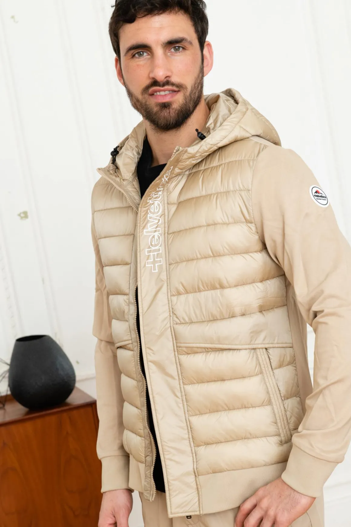 Blouson Homme Helvetica Mountain Pioneers West Beige