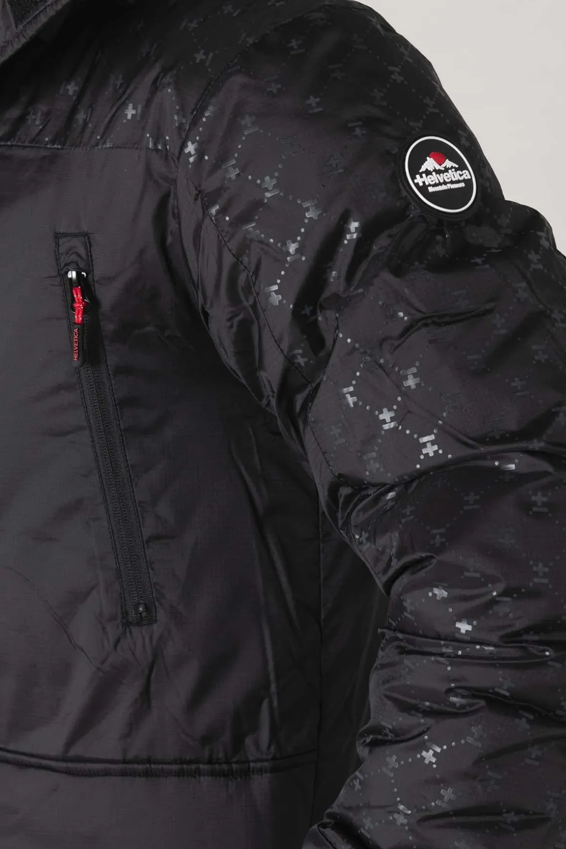 Blouson Homme Helvetica Mountain Pioneers Alaska2 Black Print